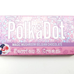 Polka Dot Chocolate Bars Berries and Cream